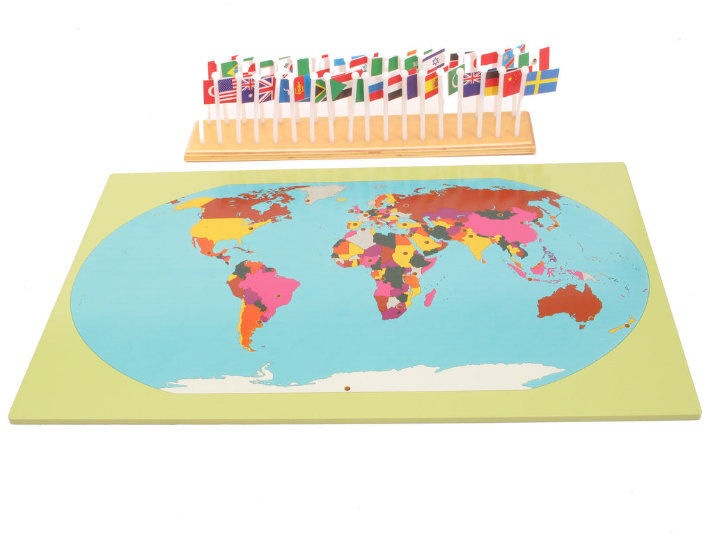 World Map with Flags