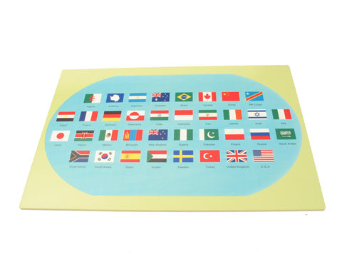 World Map with Flags
