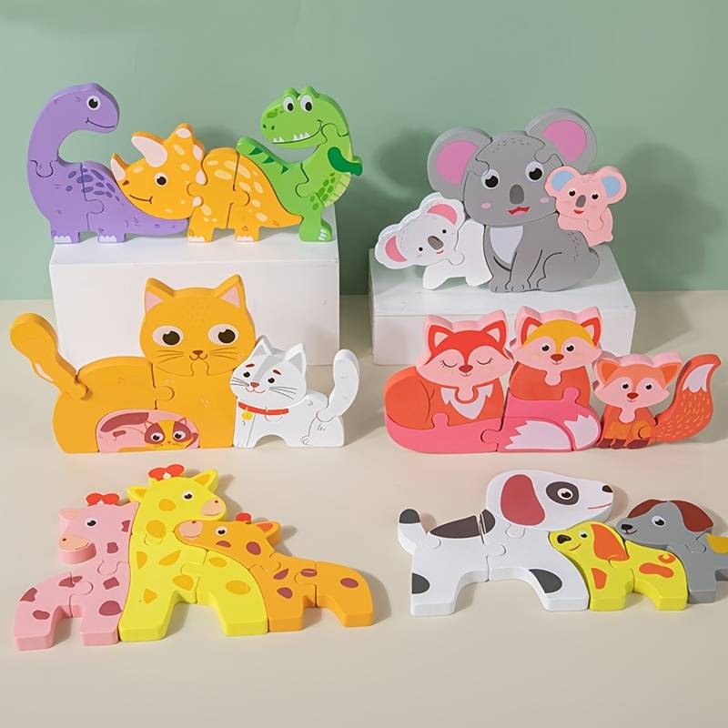 3D Animal Family Puzzle