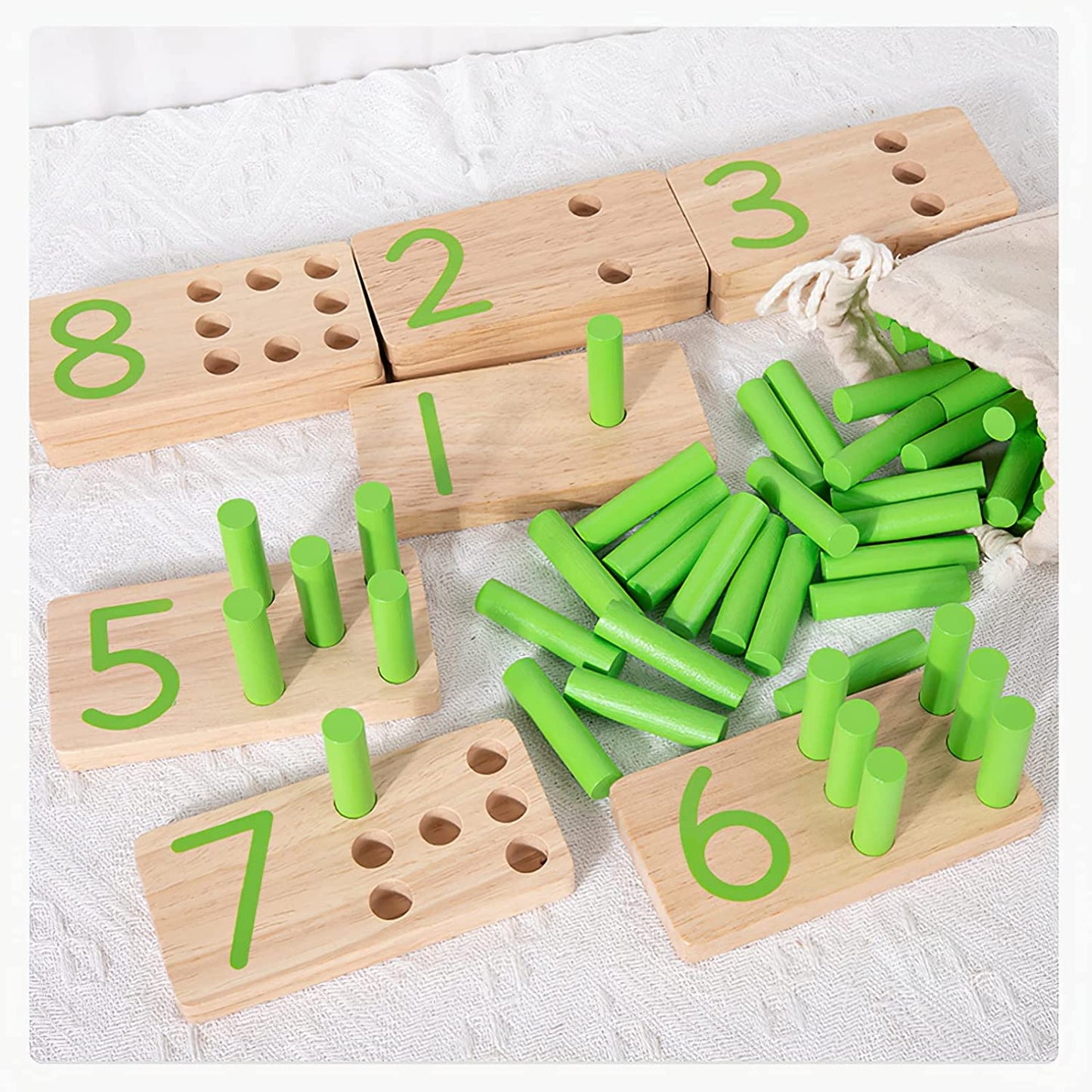 Number Counting Peg Board