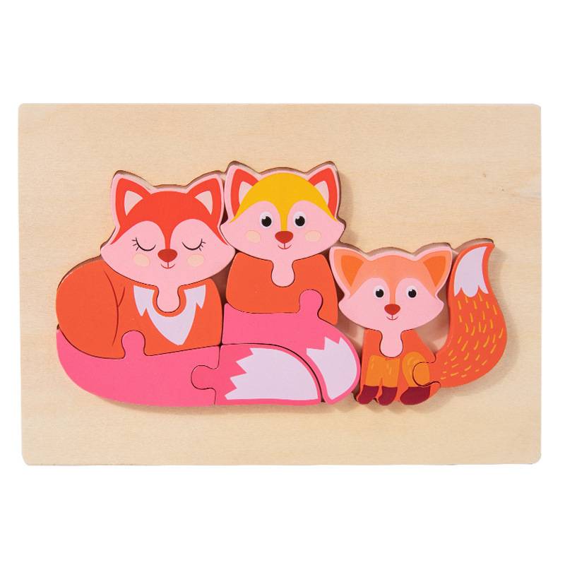 3D Animal Family Puzzle