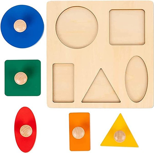 5 Shape Jumbo Knob Puzzle