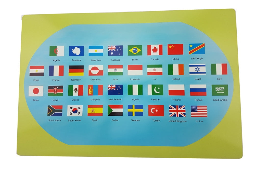 World Map with Flags