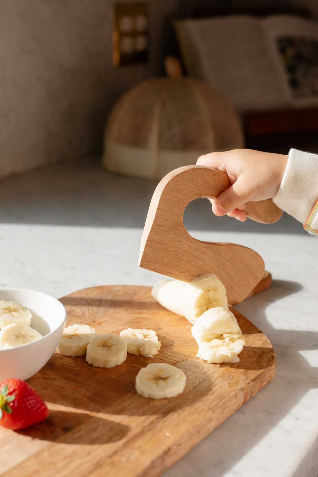 Wooden Knife and Chopping Board