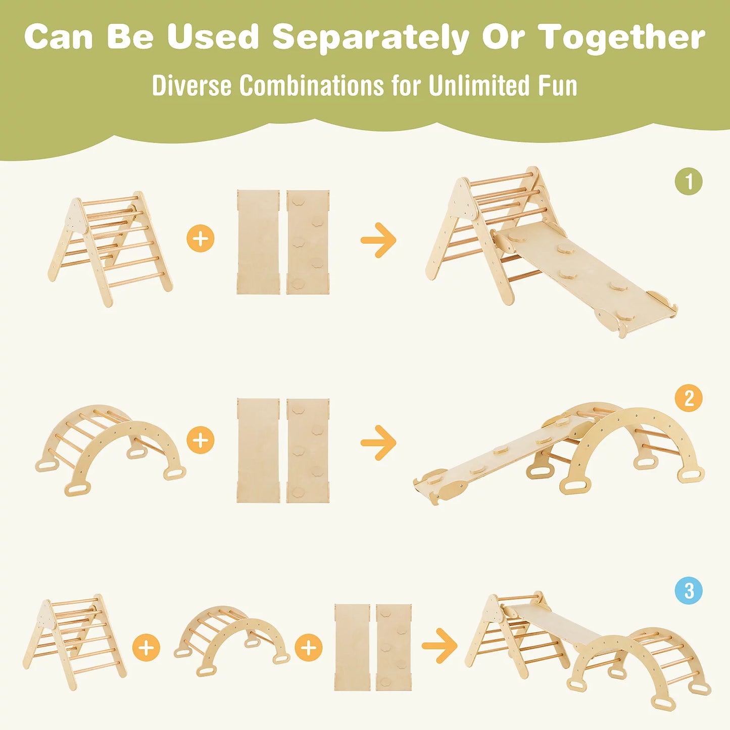 3-in-1 Climbing Frame