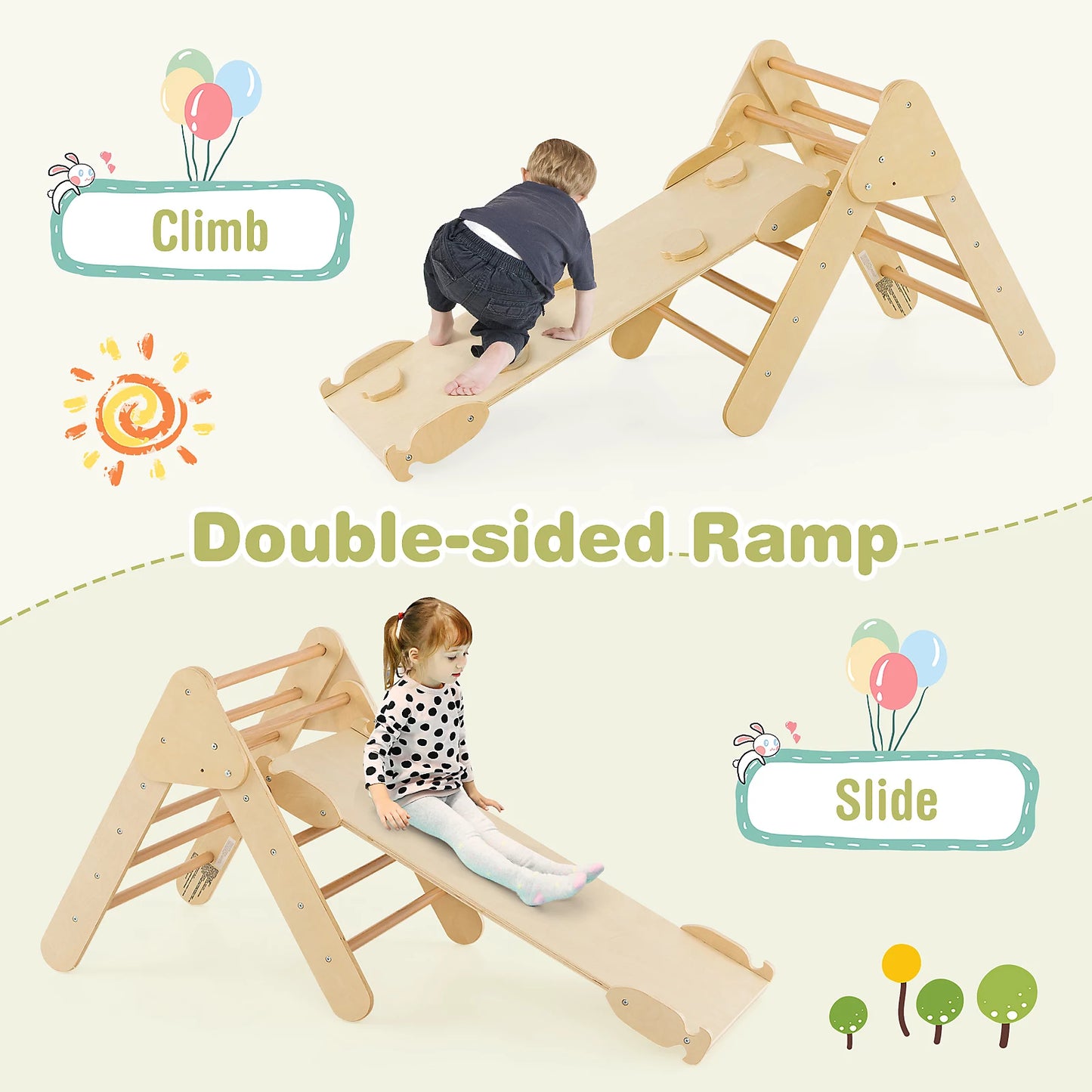 3-in-1 Climbing Frame