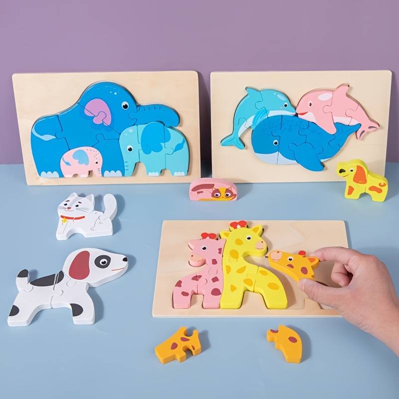 3D Animal Family Puzzle