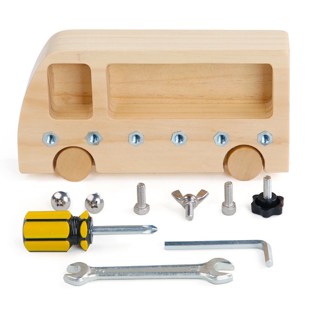 Wooden Mini Bus Workbench