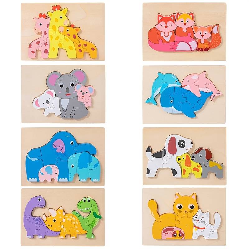 3D Animal Family Puzzle