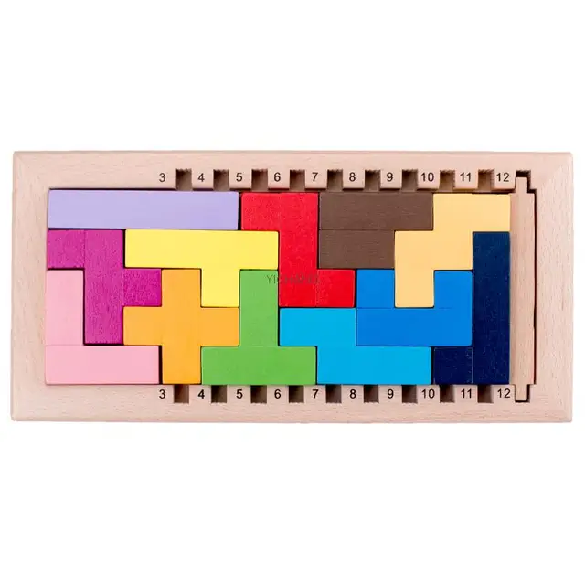 Wooden Tetris Puzzle