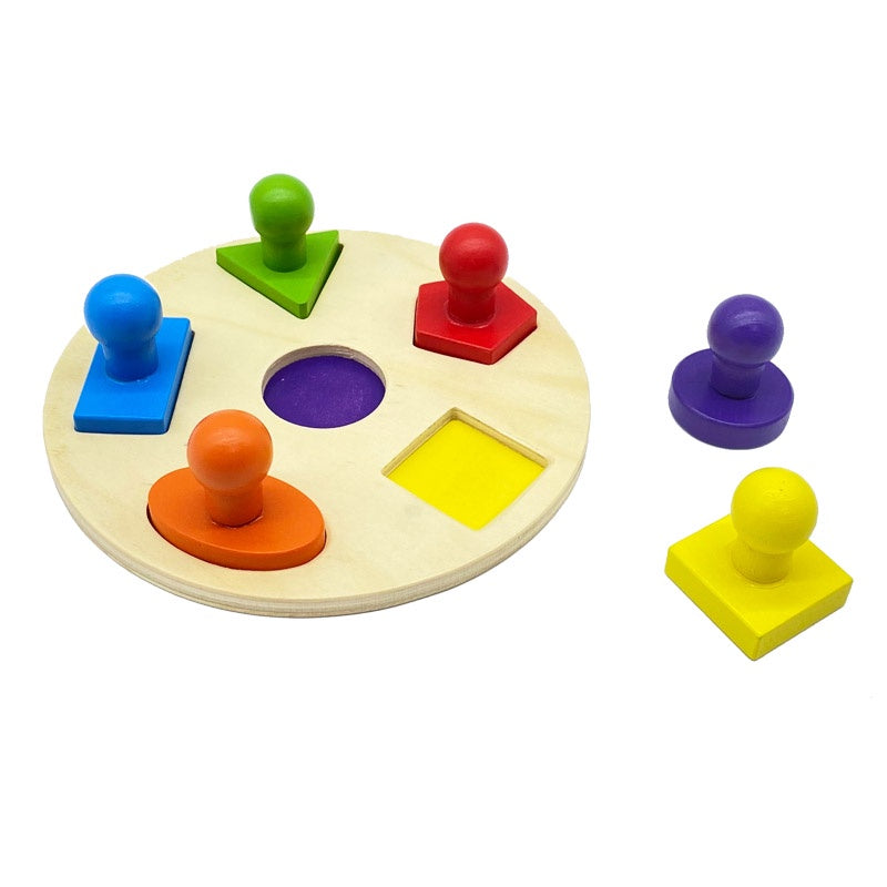 Jumbo Knob Geometric Puzzle