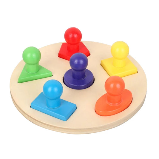 Jumbo Knob Geometric Puzzle