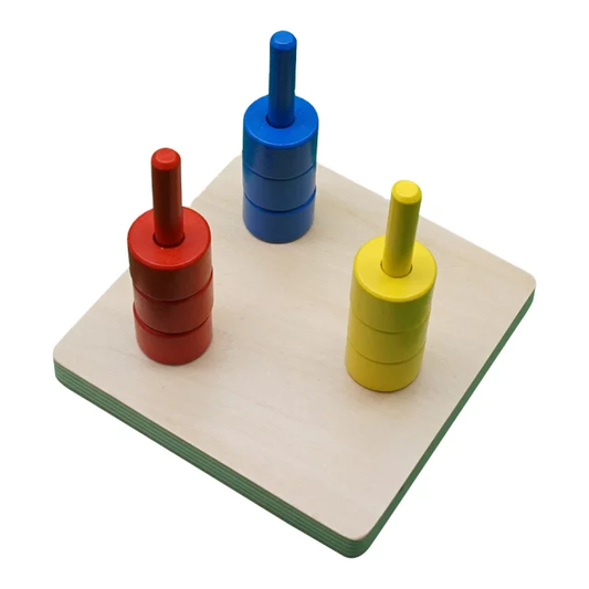 Primary Coloured Discs and Dowels