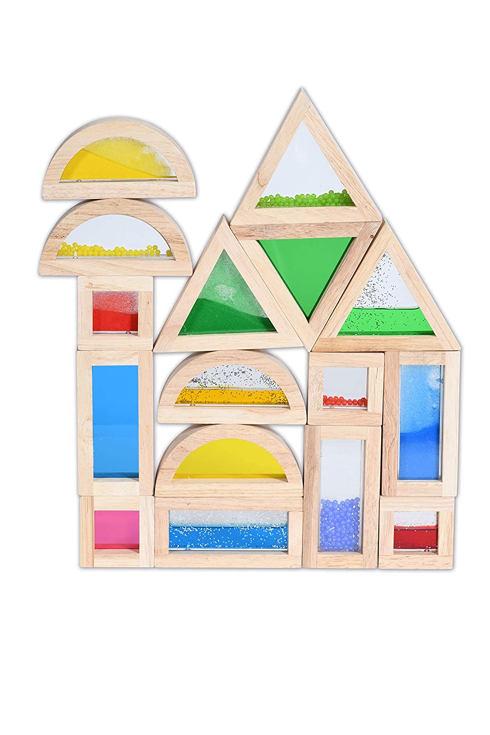 Rainbow Acrylic Sensory Blocks (16 pc)