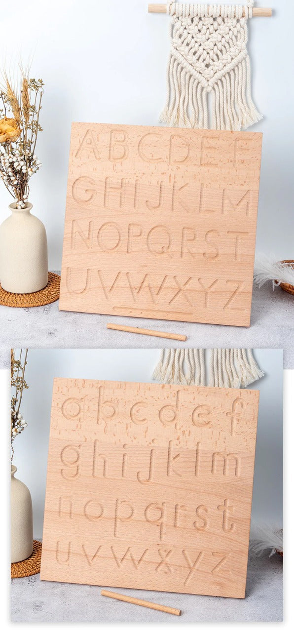 Bamboo Letter Tracing Board