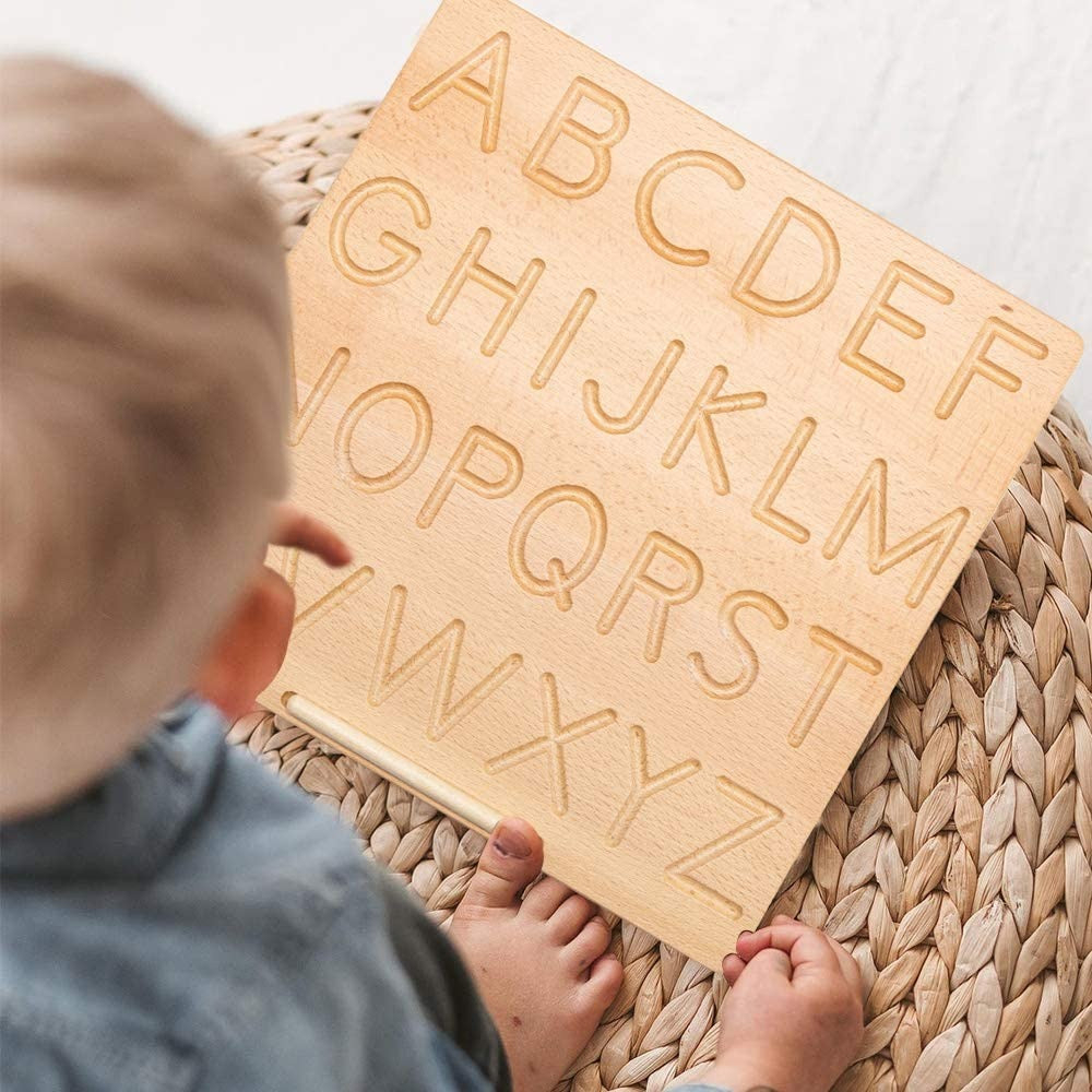 Bamboo Letter Tracing Board