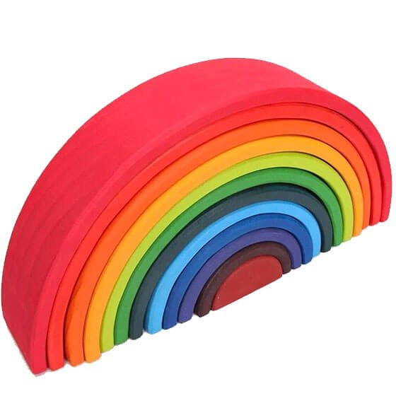 Large 12 Pc Rainbow Stacker